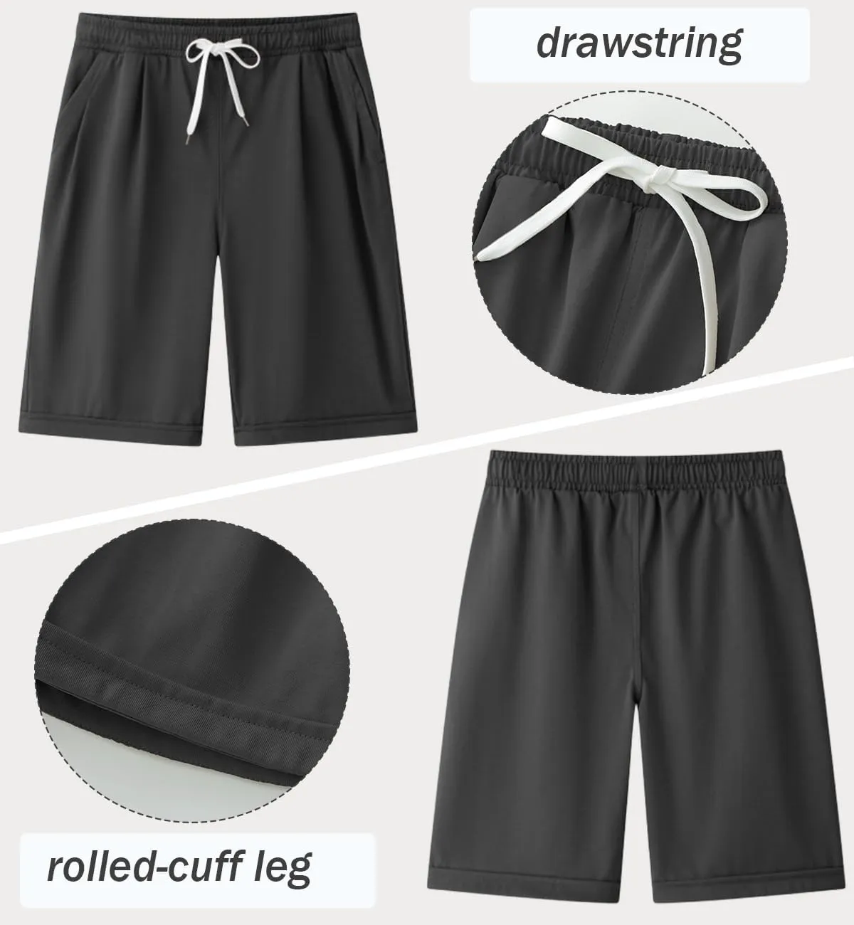 Msmsse Women's Bermuda Knee Length Shorts Cotton Casual Cargo Long Shorts for Athletic Walking Workout