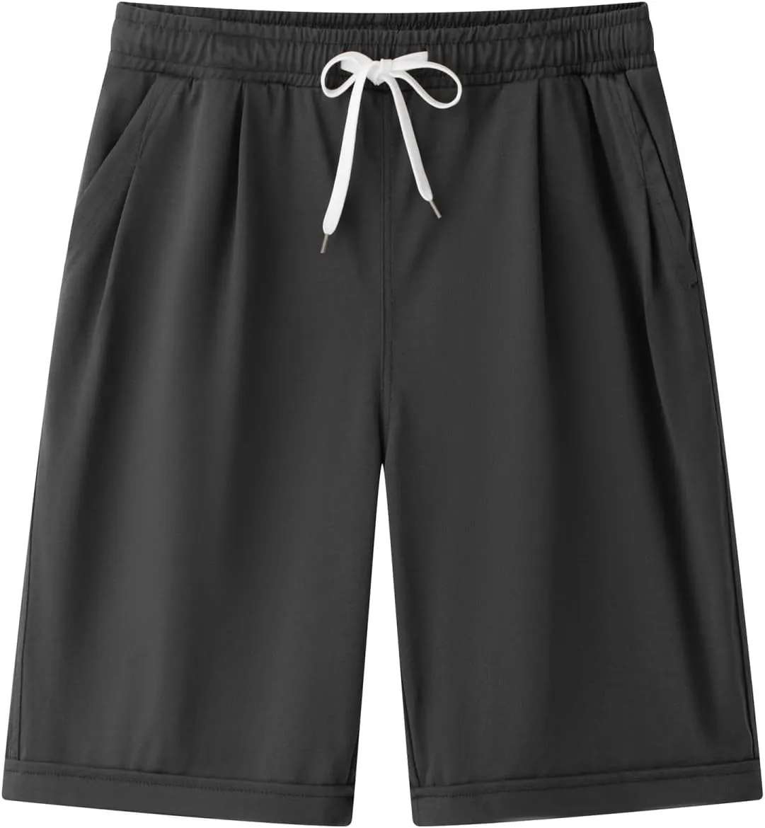 Msmsse Women's Bermuda Knee Length Shorts Cotton Casual Cargo Long Shorts for Athletic Walking Workout