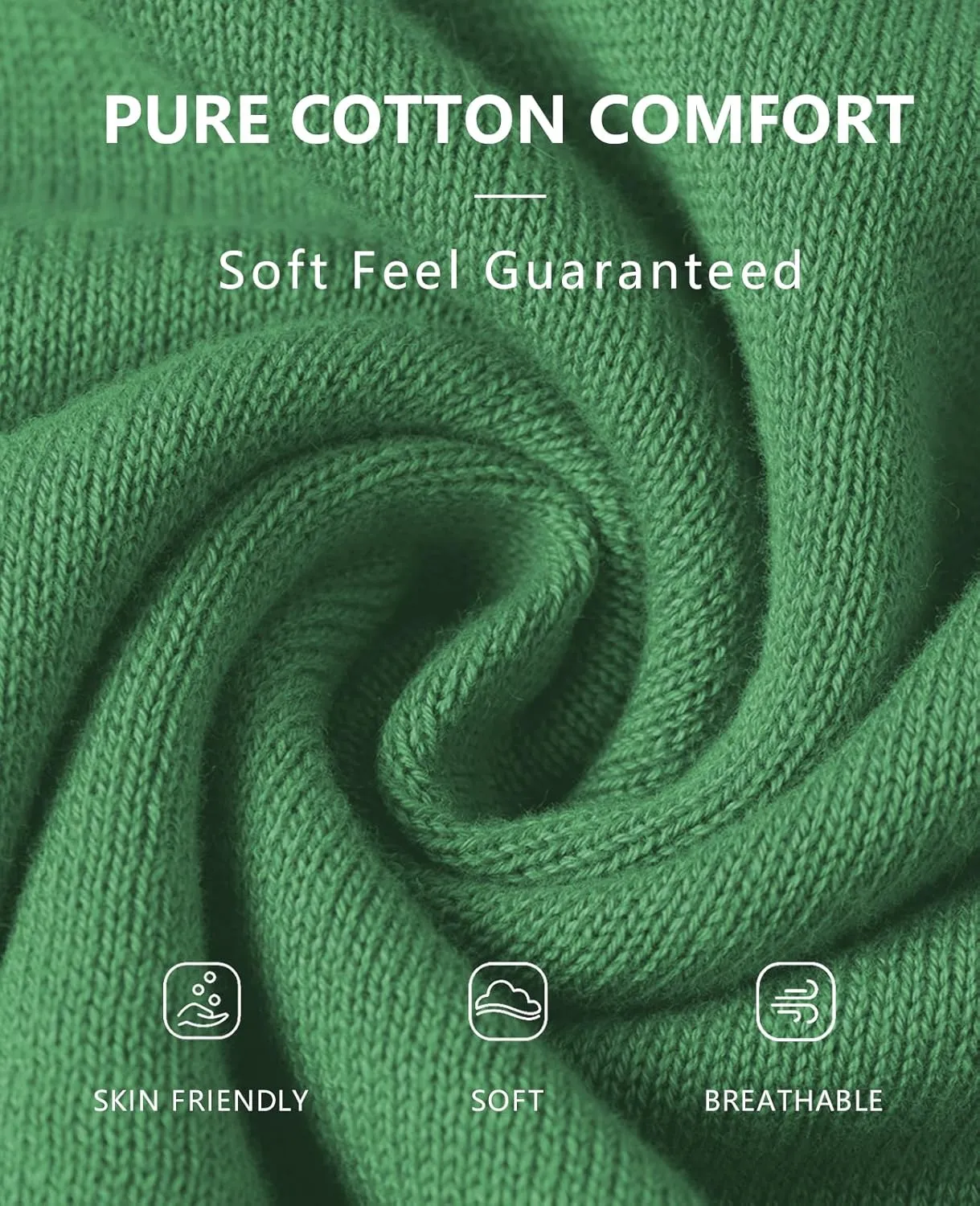 QUALFORT Women's 100% Cotton Lightweight Cardigans Long Sleeve Knitted Button Down Sweater