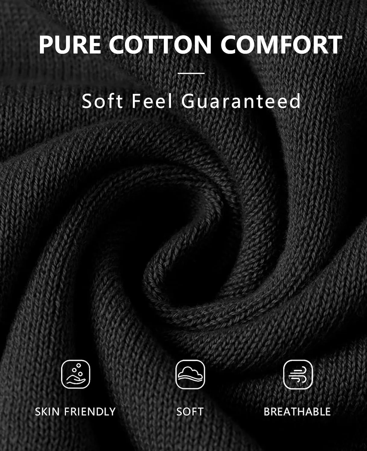QUALFORT Women's 100% Cotton Lightweight Cardigans Long Sleeve Knitted Button Down Sweater