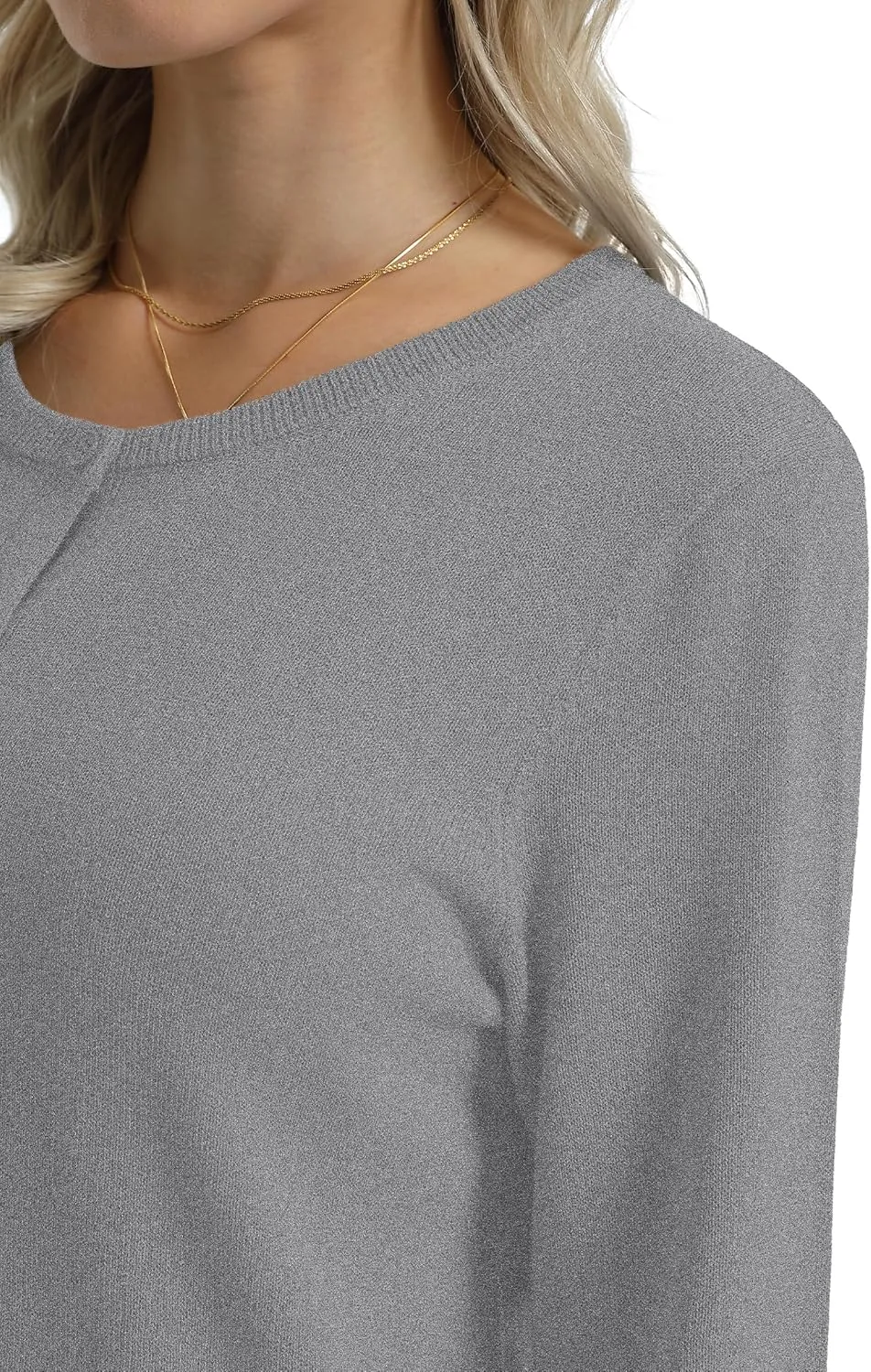 QUALFORT Women's 100% Cotton Lightweight Cardigans Long Sleeve Knitted Button Down Sweater