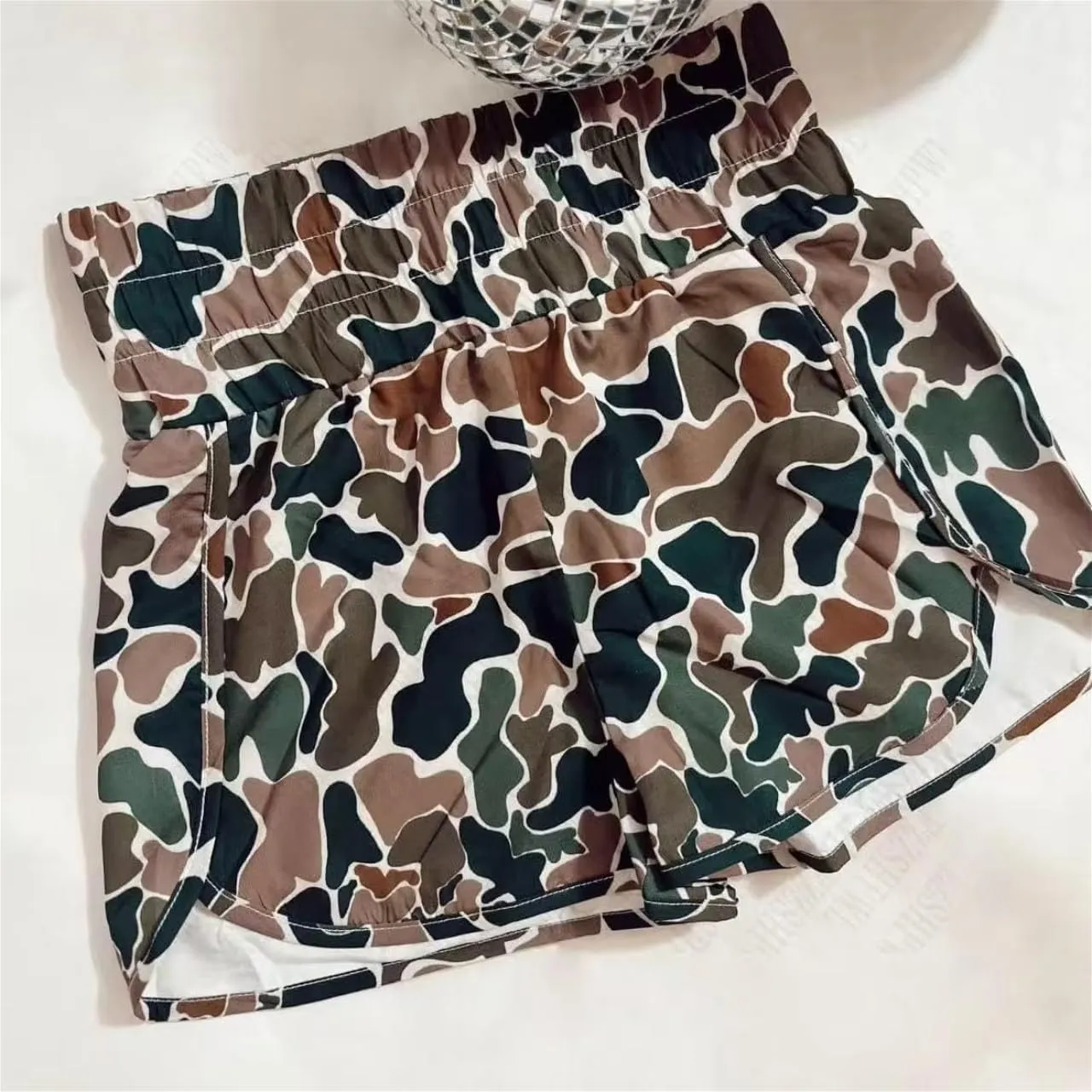RICHTRUE Camo Boxer Shorts Women Cute Graphic Y2k Shorts Colorful Summer Bottoms 2025 Trendy