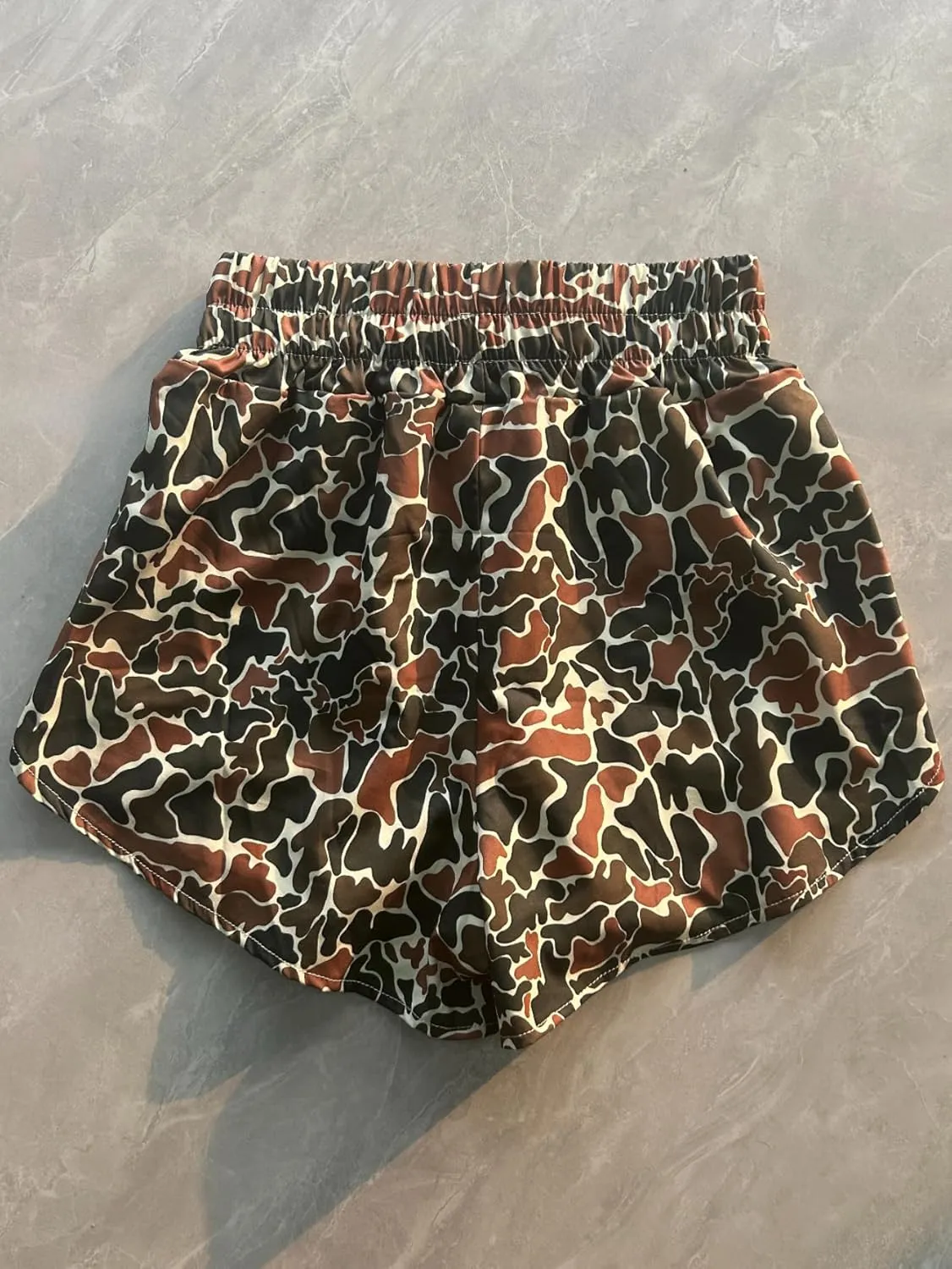 RICHTRUE Camo Boxer Shorts Women Cute Graphic Y2k Shorts Colorful Summer Bottoms 2025 Trendy
