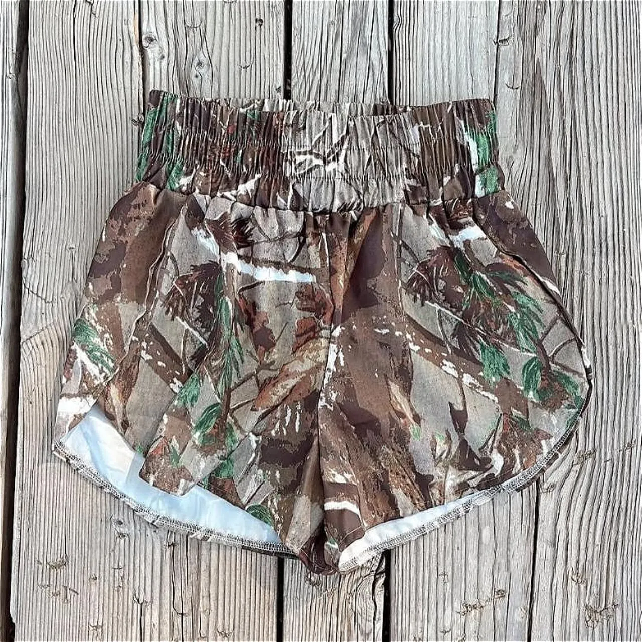 RICHTRUE Camo Boxer Shorts Women Cute Graphic Y2k Shorts Colorful Summer Bottoms 2025 Trendy