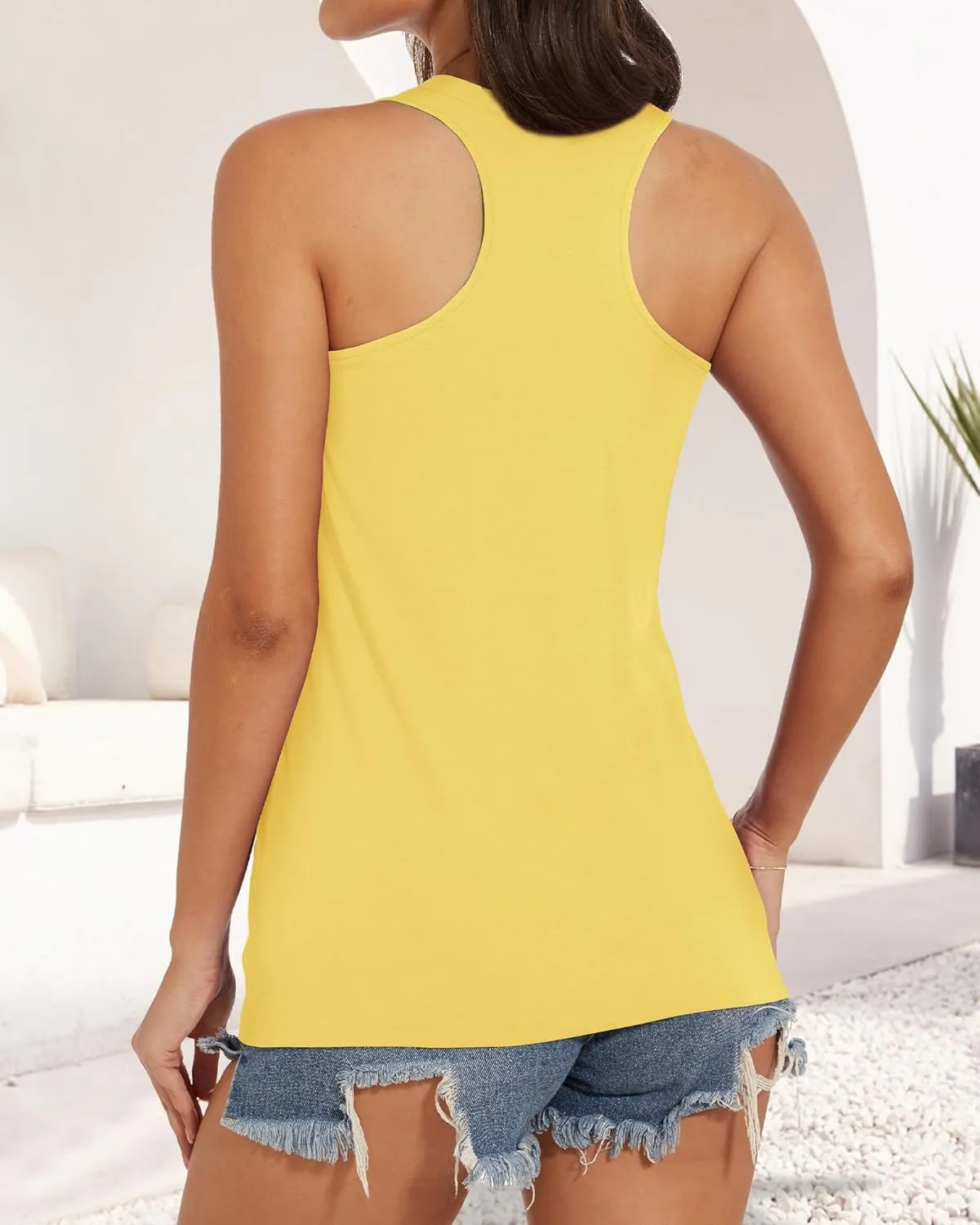 Tank Tops for Women Racerback Summer Sleeveless Casual Graphic Basic Top Shirts