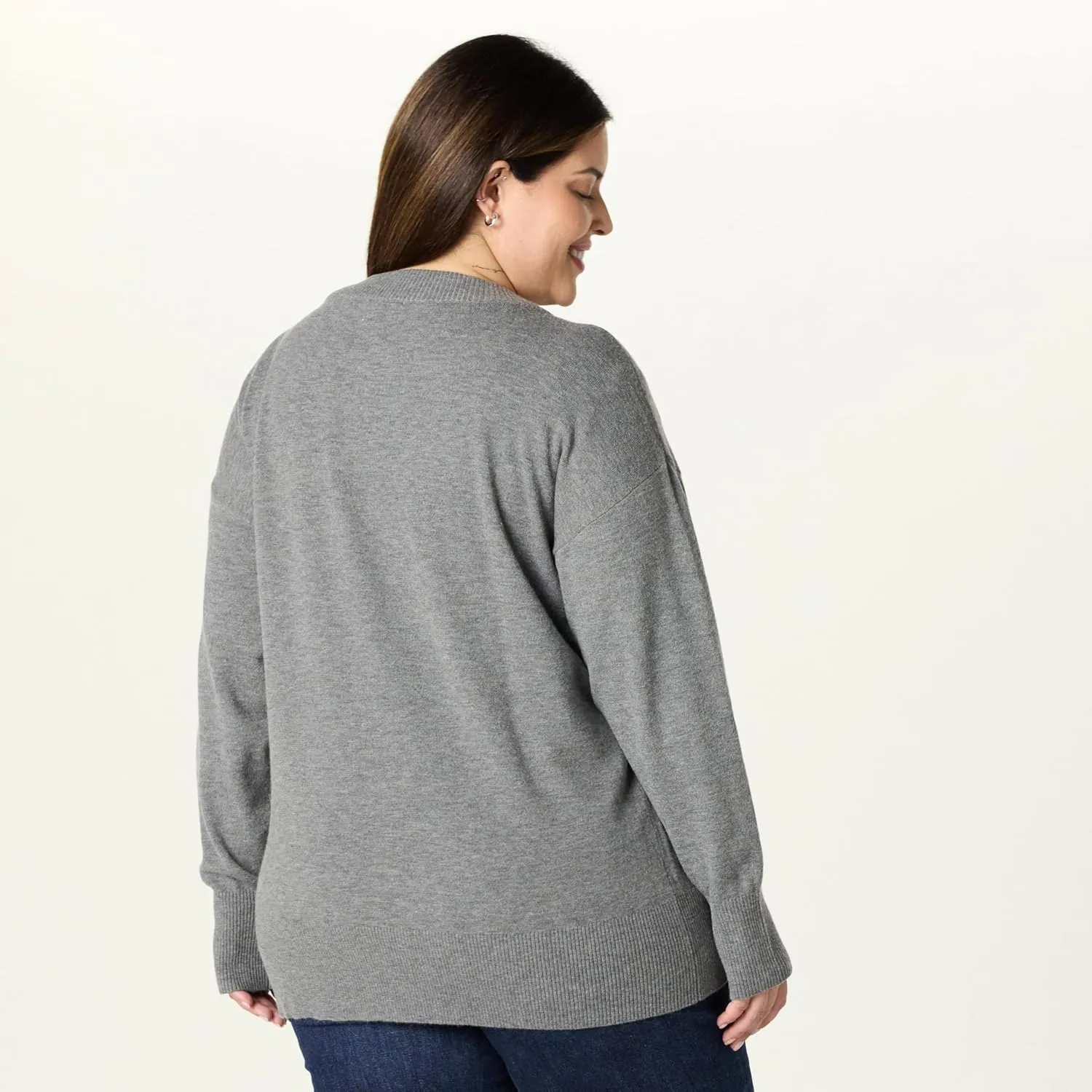The Drop Women's Maye Essential V-Neck Sweater