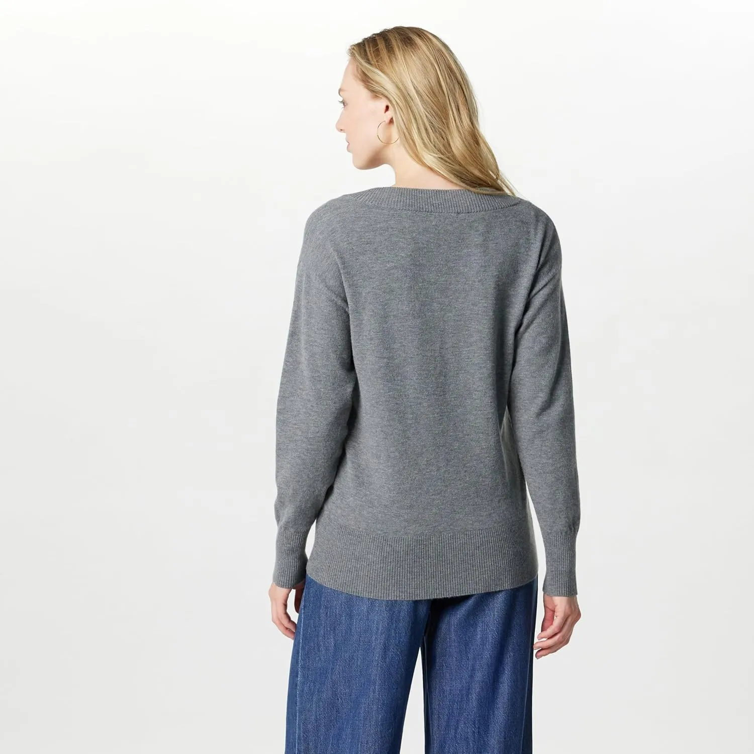 The Drop Women's Maye Essential V-Neck Sweater