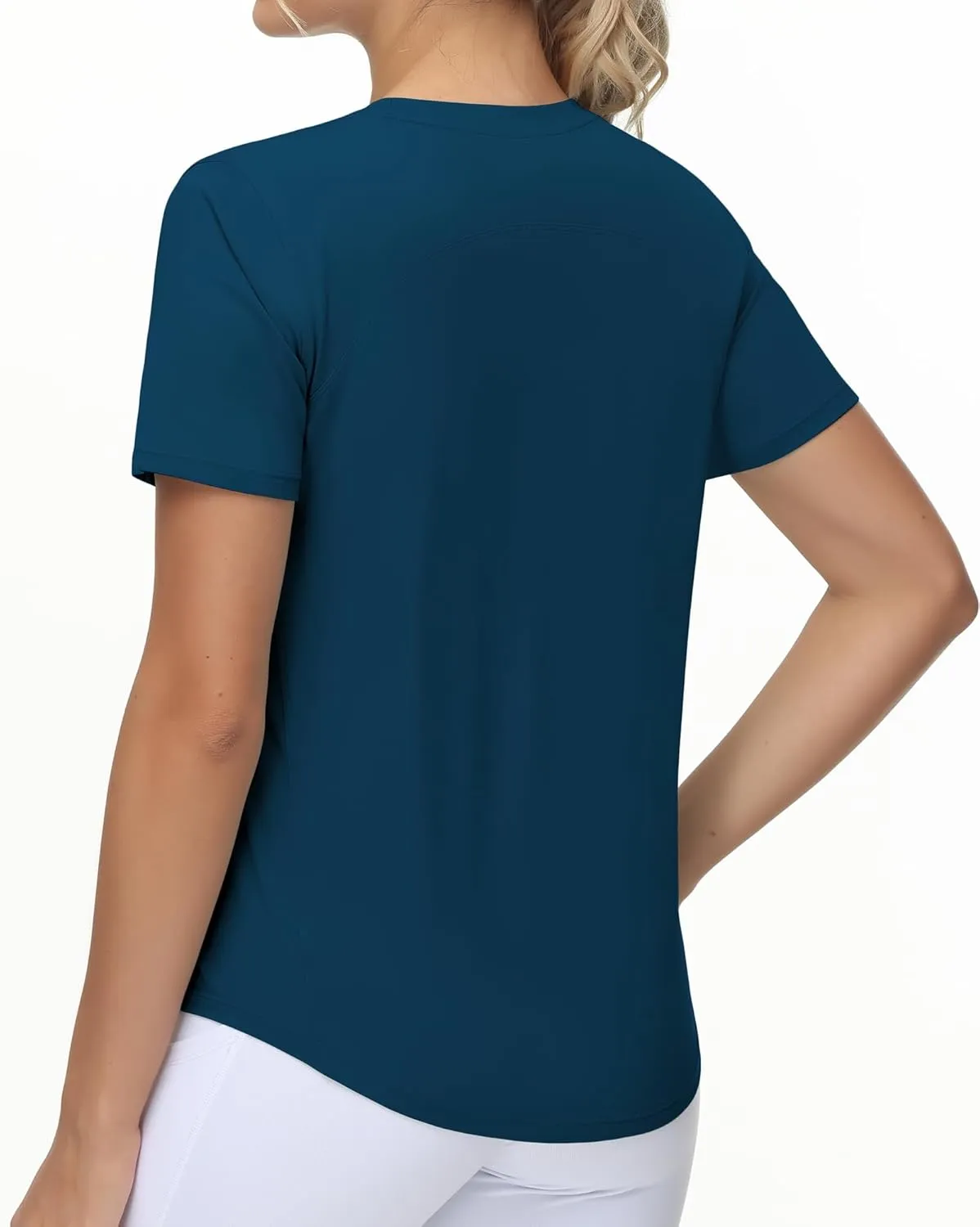 THE GYM PEOPLE Women's Workout Short Sleeve Breathable T-Shirts Athletic Yoga Tee Tops