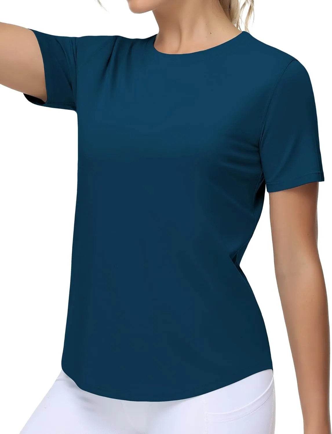THE GYM PEOPLE Women's Workout Short Sleeve Breathable T-Shirts Athletic Yoga Tee Tops