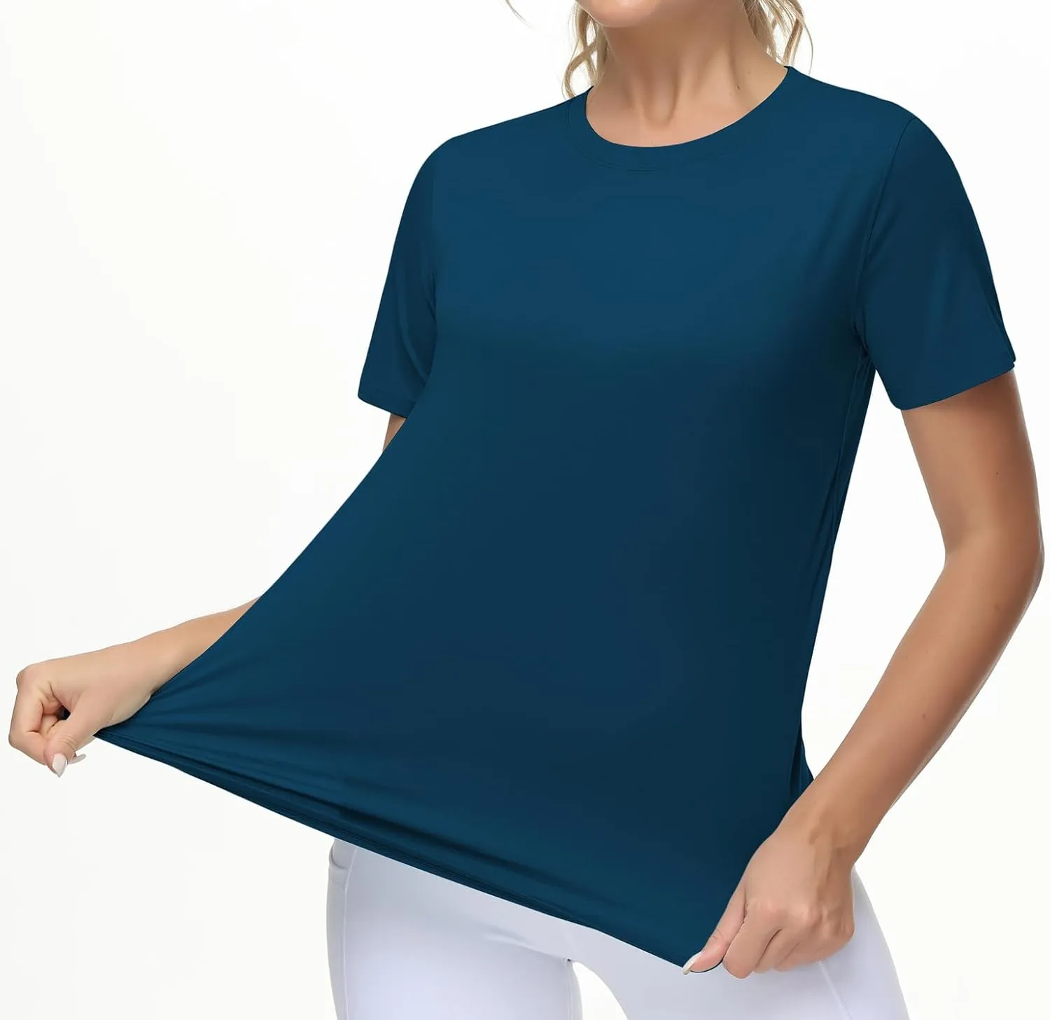 THE GYM PEOPLE Women's Workout Short Sleeve Breathable T-Shirts Athletic Yoga Tee Tops