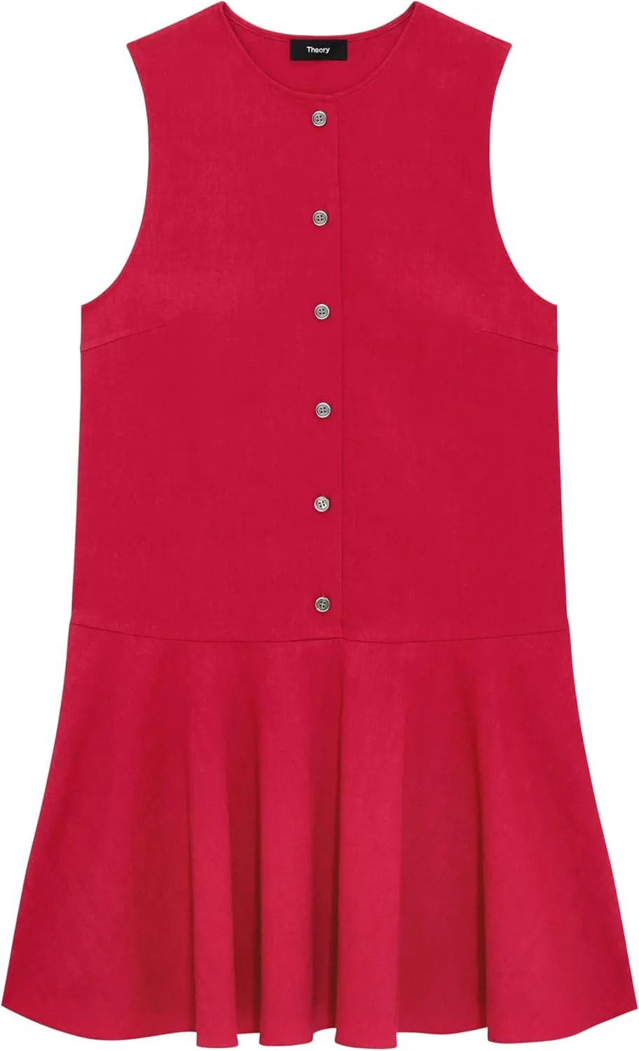 Theory Women's Linen Volume Mini Dress