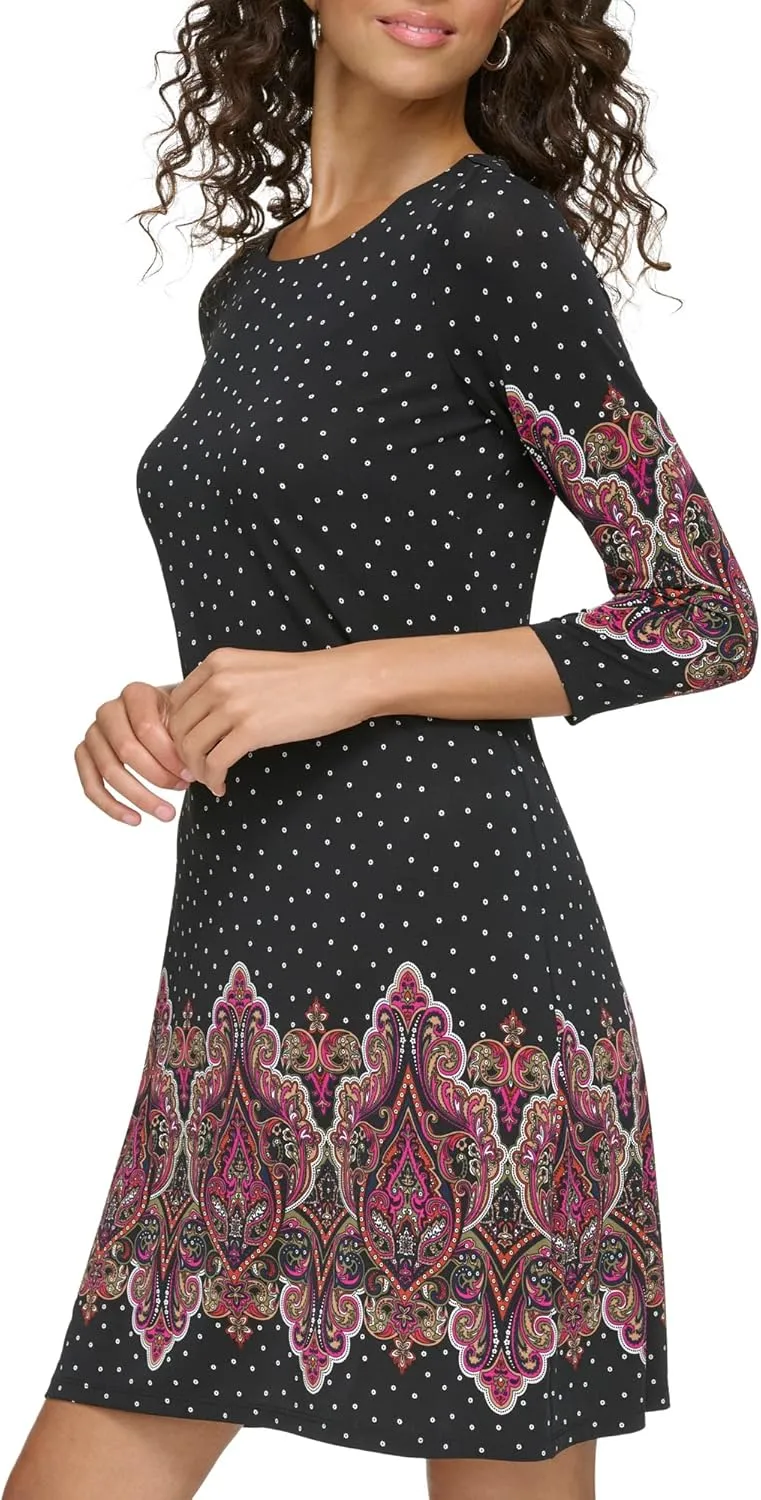 Tommy Hilfiger Women's 3/4 Sleeve Dress