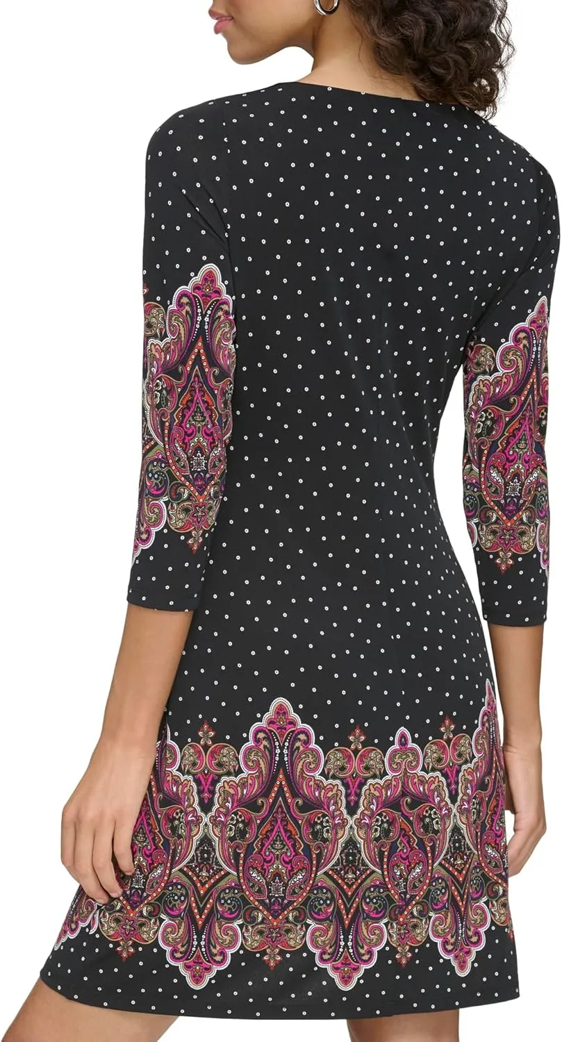 Tommy Hilfiger Women's 3/4 Sleeve Dress