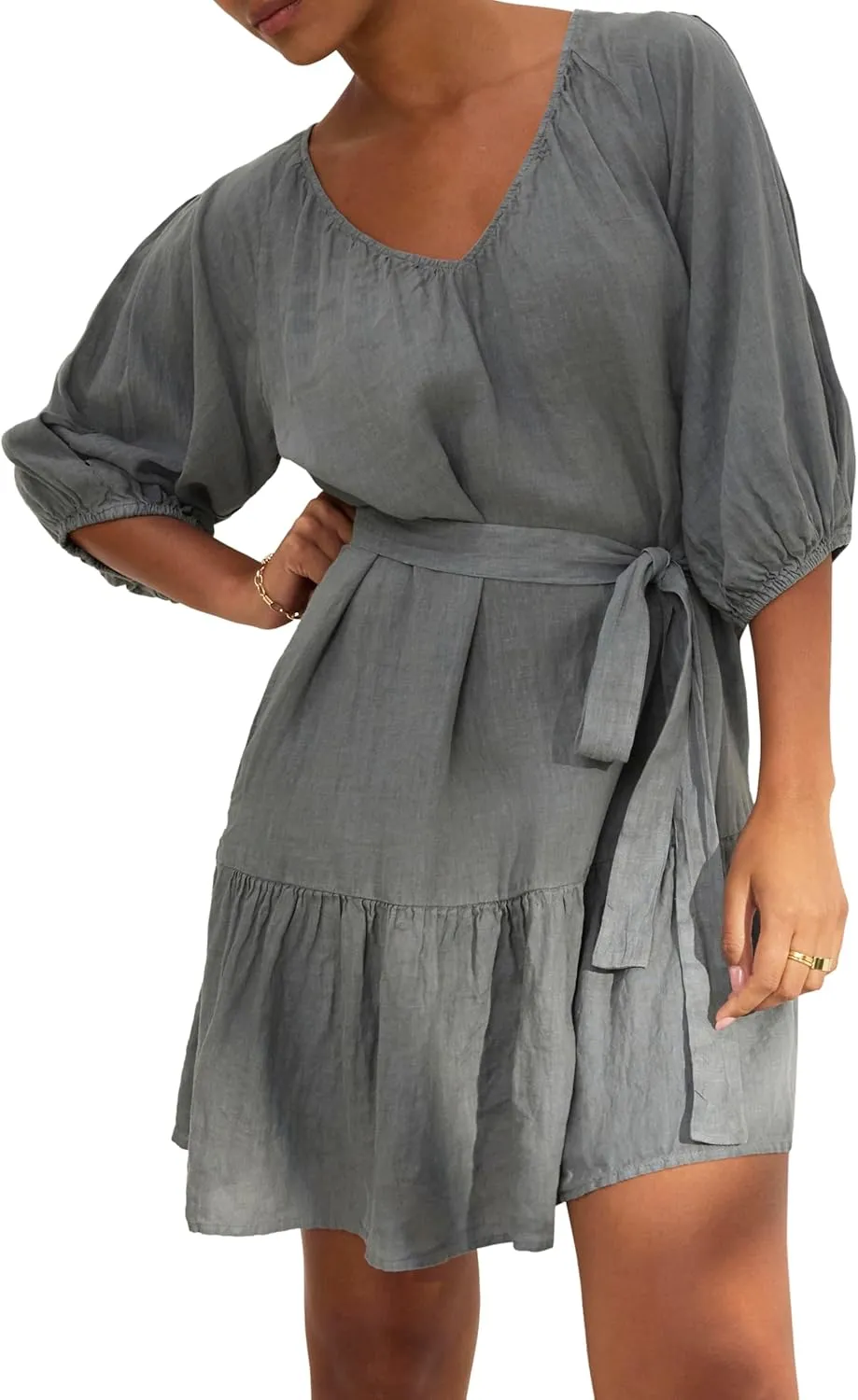 Velvet by Graham & Spencer Women's Kaylie Woven Linen Dress