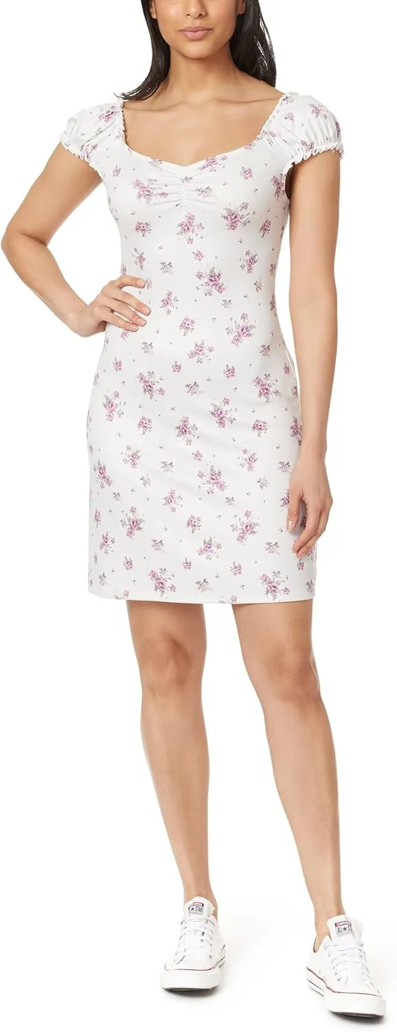 WallFlower Women's Emily Cap Sleeve Mini Dress