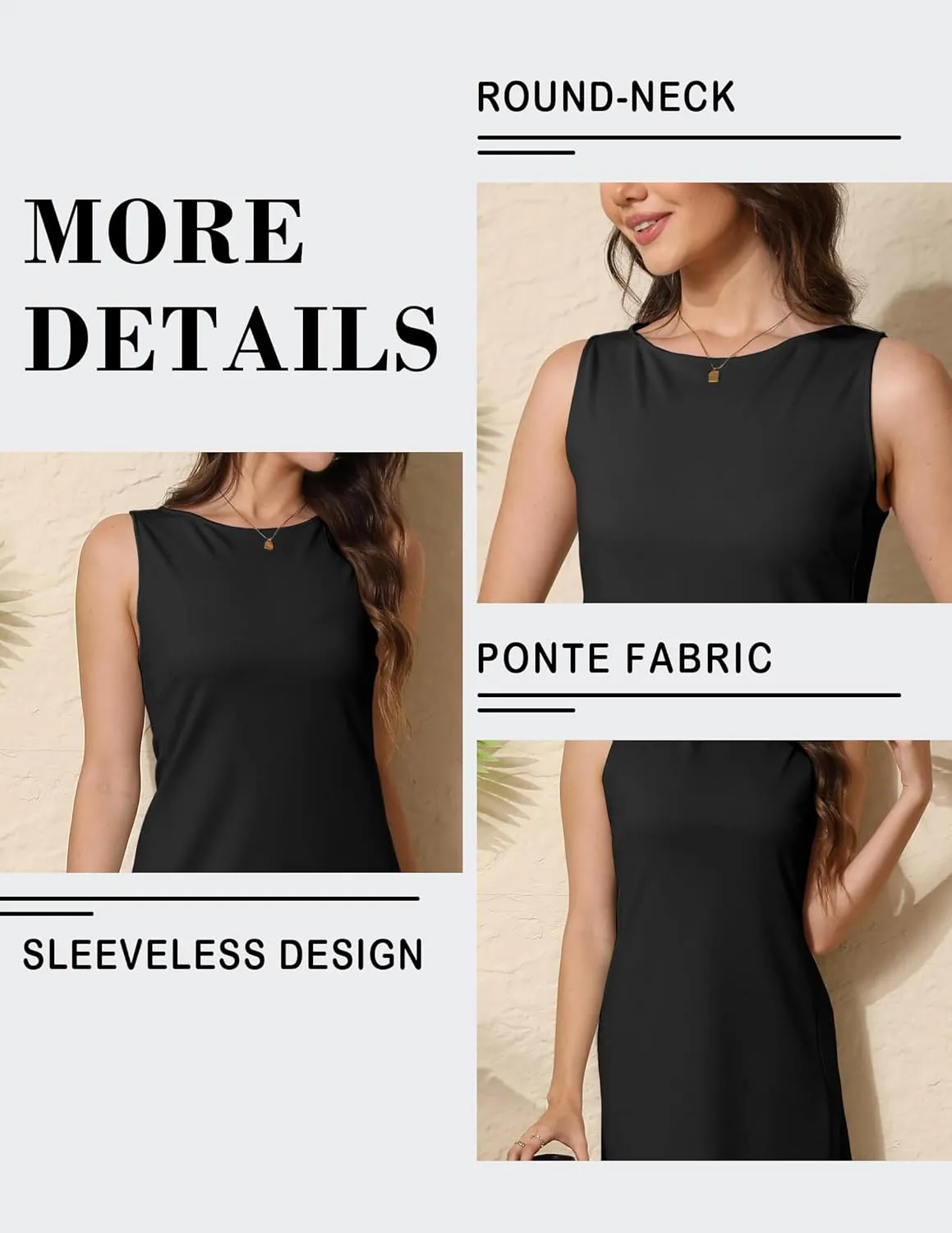 Women Business Wrap Midi Dress, 2025 Summer Sleeveless A-line Slimming Work Pencil Skirt