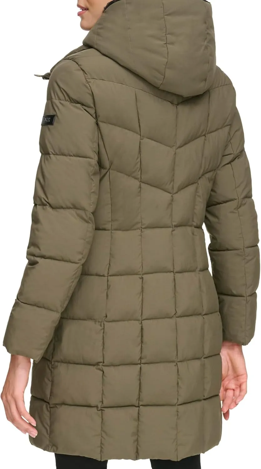Women's Bib-Front Long Puffer