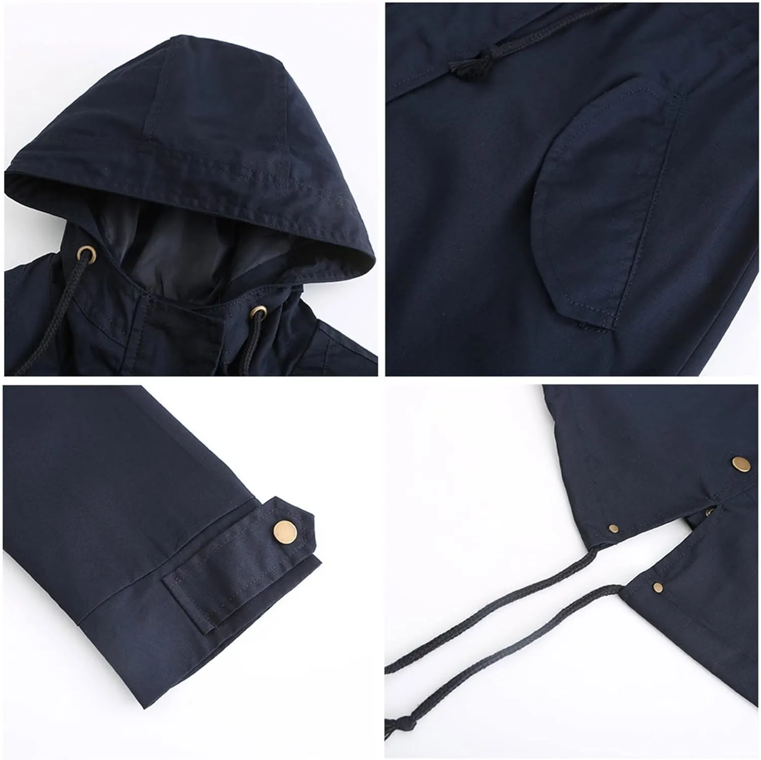 Women's Casual Tunic Zip Up Hoodies Sweatshirts Long Fleece Jacket Cardigan Coat Lightweight Windbreaker Outwear