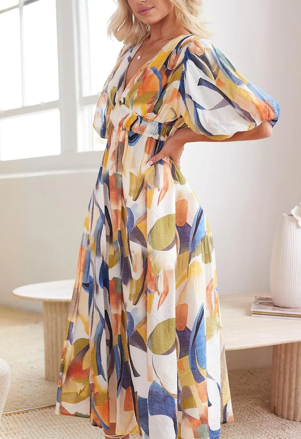 Women's Floral Maxi Dress Summer Fall Wedding Guest Dress