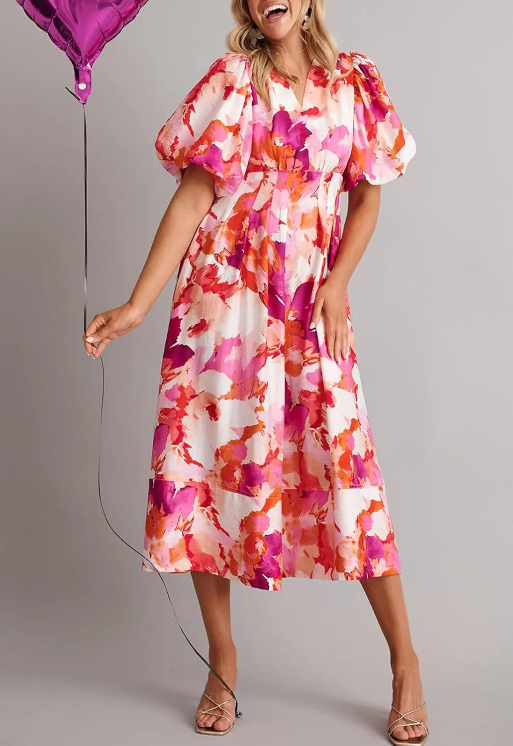 Women's Floral Maxi Dress Summer Fall Wedding Guest Dress