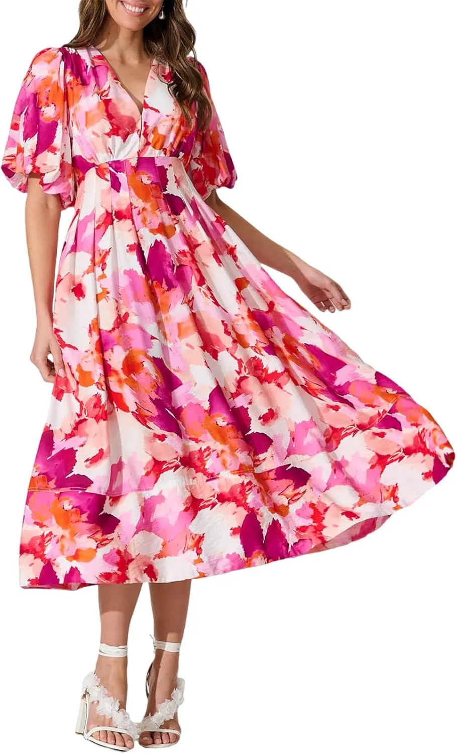 Women's Floral Maxi Dress Summer Fall Wedding Guest Dress