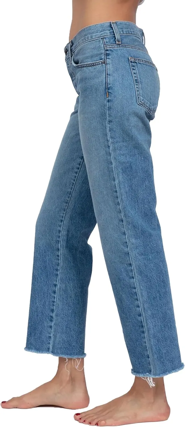 Women's Low Rise Straight Leg Jeans