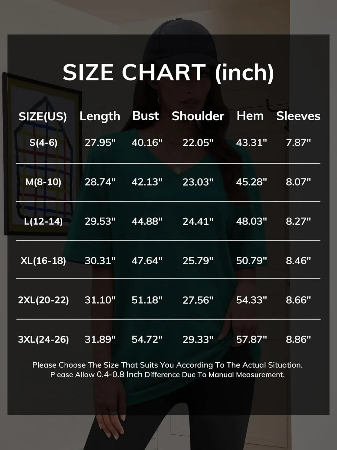 Womens Overisized Tshirts V Neck Workout Gym Shirts Tops Casual Summer Clothes