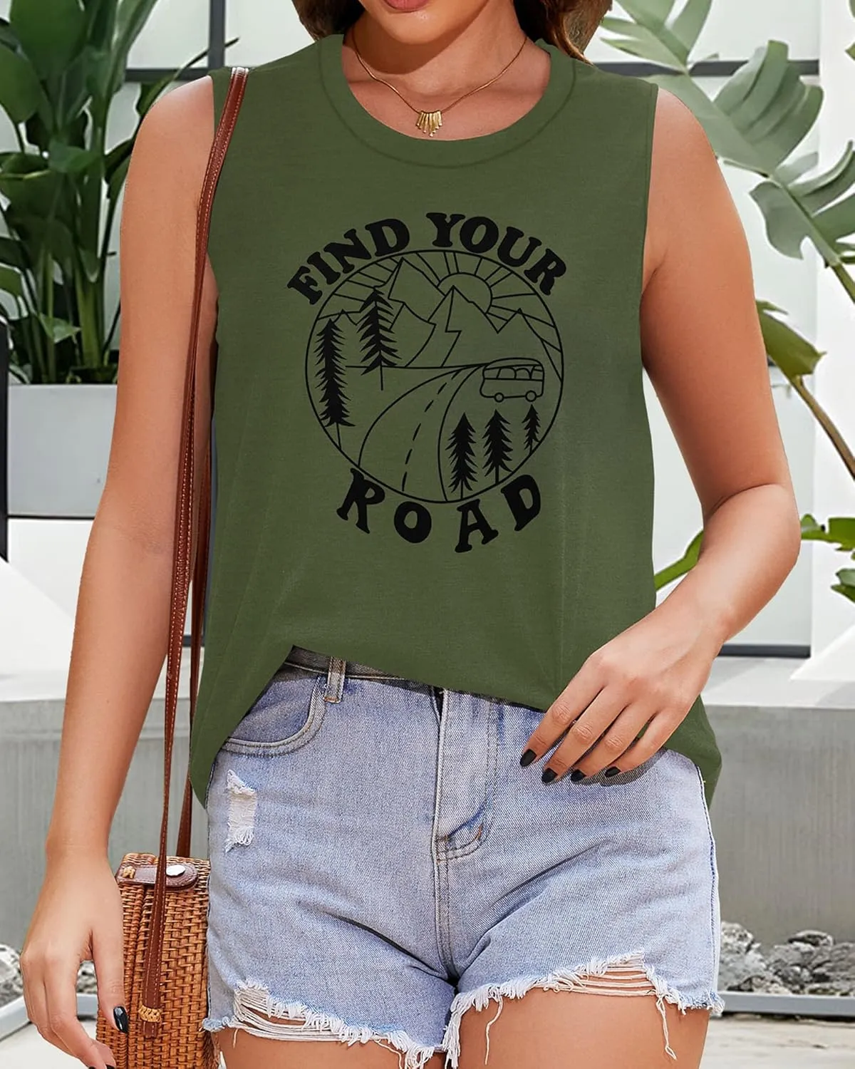 Womens Tank Tops Summer T Shirts Sleeveless Casual Loose Tunic Blouses