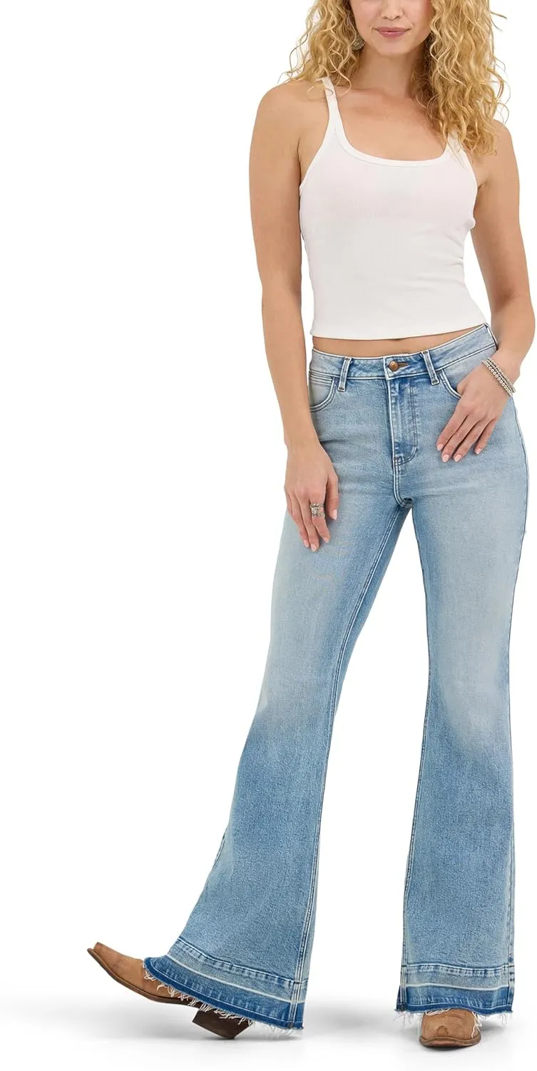 Wrangler Women's High Waisted Fierce Flare Jean